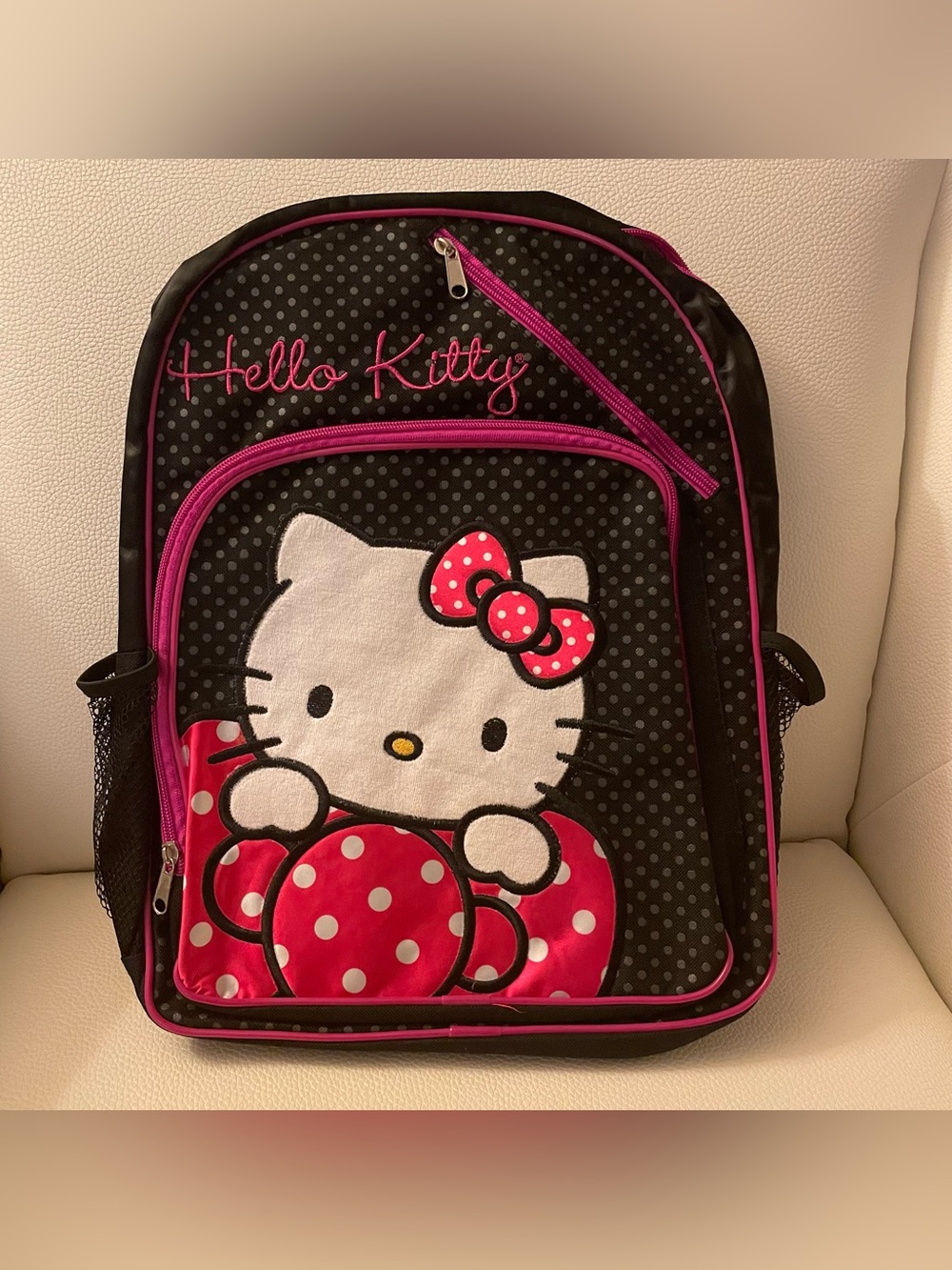 Hello Kitty Calego International Sanrio Black Pink Backpack